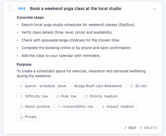 AI understands your tasks and highlights what matters